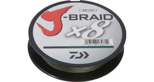 DAIWA - Pletená šňůra J-Braid X8 Dark Green 0,22 mm 150 m