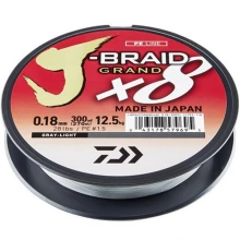 DAIWA - Pletená šňůra J-Braid X8 Světle šedá 0,24 mm 22 kg 135 m DAIWA - Pletená šňůra J-Braid X8 Světle šedá 0,24 mm 22 kg 135 m
