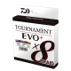 DAIWA - Pletená šňůra Tournament X8 Braid Evo+ Multi-Color 0,12 mm 8,6 kg 300 m