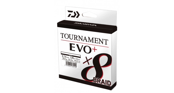 DAIWA - Pletená šňůra Tournament X8 Braid Evo+ White 0,10 mm 6,7 kg 135 m