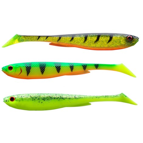 DAIWA - Sada gumových nástrah Prorex Slim Shady Flash Set 16 cm 25,5 g 3 ks