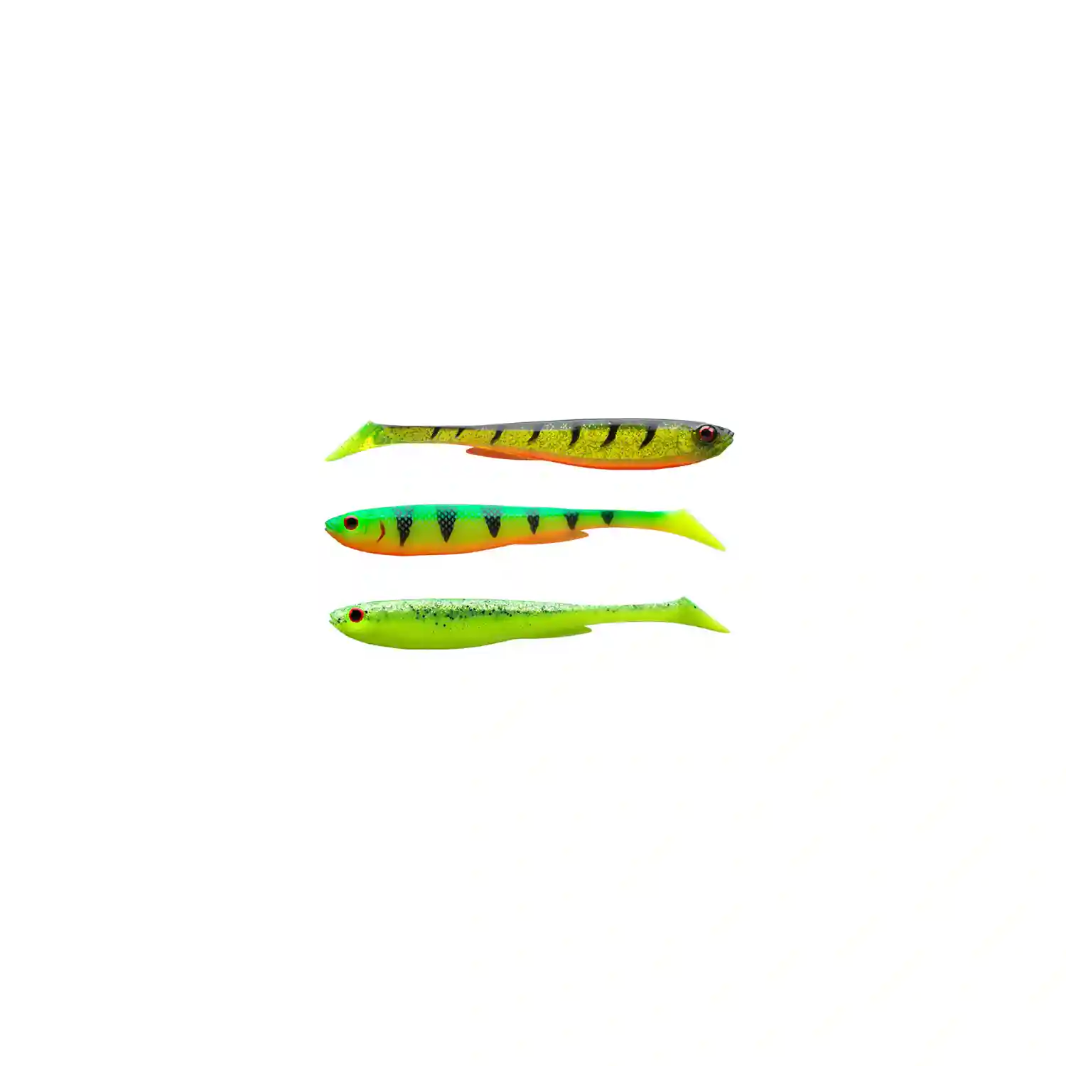 DAIWA DAIWA - Sada gumových nástrah Prorex Slim Shady Flash Set 16 cm 25,5 g 3 ks