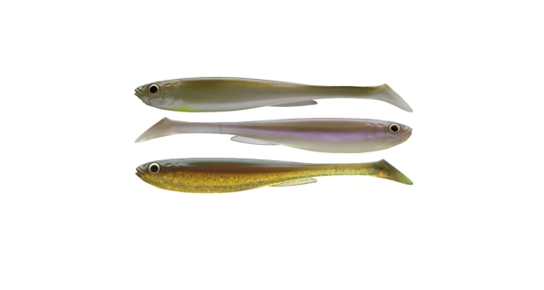 DAIWA - Sada gumových nástrah Prorex Slim Shady Nature Set 16 cm 25,5 g 3 ks