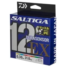DAIWA - Splétaná šňůra Durasensor 12 Braid E x +Si3 Multi Color 0,16 mm 14 kg 300 m