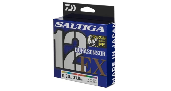 DAIWA - Splétaná šňůra Durasensor 12 Braid E x +Si3 Multi Color 0,16 mm 14 kg 300 m