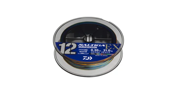 DAIWA - Splétaná šňůra Durasensor 12 Braid E x +Si3 Multi Color 0,16 mm 14 kg 300 m