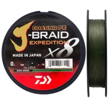 DAIWA - Splétaná šňůra J-Braid X8 Expedition Dark Green 0,20 mm 16 kg 150 m