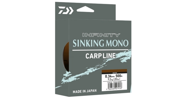 DAIWA - Vlasec Infinity Sinking Mono Brown 0,34 mm 9,20 kg 500 m