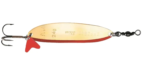 DAM - Třpytka Effzett Slim Standard Spoon Silver Gold 9,5 cm 32 g