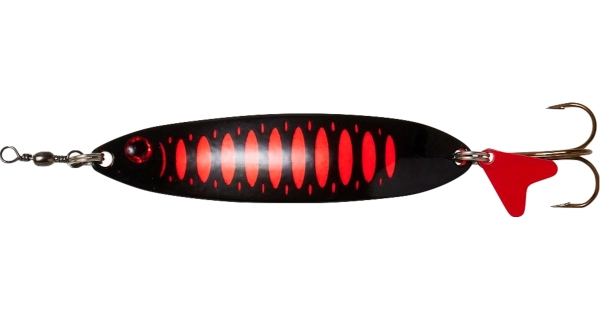 DAM - Třpytka Effzett Slim Standard Spoon UV Black Orange 9,5 cm 32 g