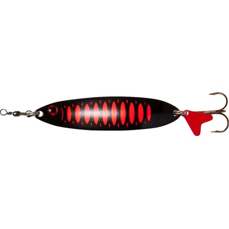 DAM - Třpytka Effzett Slim Standard Spoon UV Black Orange 9,5 cm 32 g