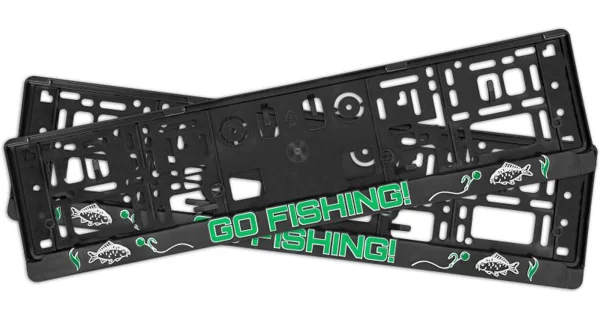 DELPHIN - 3D držák SPZ GoFishing! 2 ks