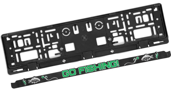 DELPHIN - 3D držák SPZ GoFishing! 2 ks