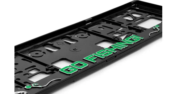 DELPHIN - 3D držák SPZ GoFishing! 2 ks