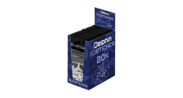 DELPHIN - 3D nálepka Pike Chrom