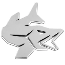 DELPHIN - 3D nálepka Pike Chrom