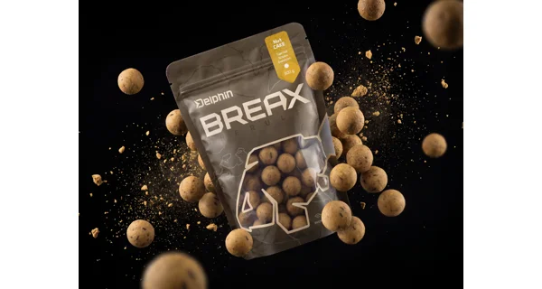 DELPHIN - Boilies BreaX NutCAKE 20 mm 300 g Tygří ořech Scopex Sladká kukuřice