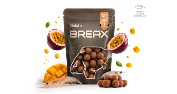 DELPHIN - Boilies BreaX PassionKRILL 20 mm 300 g Krill Mango