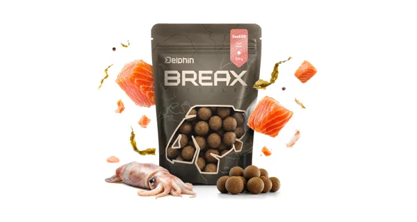 DELPHIN - Boilies BreaX SeaKER 16 mm 300 g Oliheň Losos