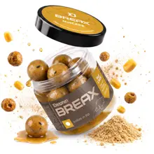 DELPHIN - Boilies v dipu BreaX NutCAKE Tygří ořech Scopex Sladká kukuřice 16 mm 200 ml