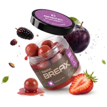 DELPHIN - Boilies v dipu BreaX SweetBERRY Moruše Jahoda Švestka 16 mm 200 ml