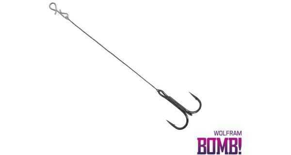 DELPHIN - Bomb! Návazce Twisto Rigs Wolfram 3 ks vel. 2, 12 cm
