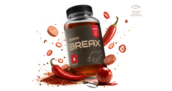DELPHIN - Booster BreaX HotHELL Robin red Chilli-Fr.Klobása 250 ml