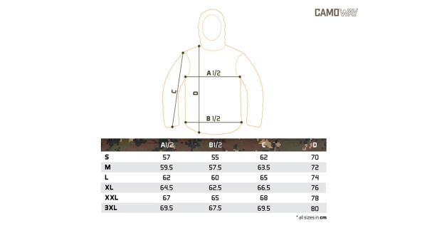DELPHIN - Bunda CamoWay vel. L
