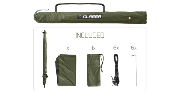 DELPHIN - Deštník s bočnicí Classa 250 cm
