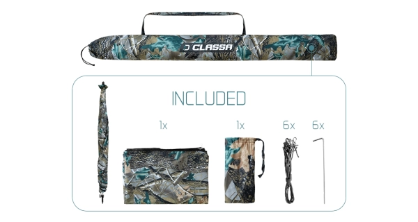 DELPHIN - Deštník s bočnicí Classa Camo 250 cm