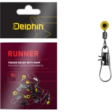DELPHIN - Feederový běžec s karabinkou Runner vel. S 10 ks