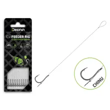 DELPHIN - Feederový návazec Fluoro Sting Chinu vel. 4 8 cm 0,3 mm 10 ks