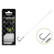 DELPHIN - Feederový návazec Fluoro Sting Chinu vel. 6 8 cm 0,26 mm 10 ks