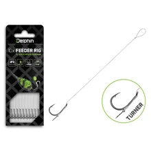 DELPHIN - Feederový návazec Fluoro Sting Turner vel. 4 12 cm 0,3 mm 10 ks