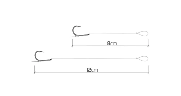 DELPHIN - Feederový návazec Fluoro Sting Turner vel. 6 12 cm 0,26 mm 10 ks