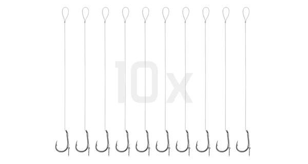 DELPHIN - Feederový návazec Fluoro Sting Turner vel. 8 12 cm 0,22 mm 10 ks