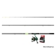 DELPHIN - Feederový set Prut Wasabi 3,6 m 100 g + Naviják ELIXIR 4T + Vlasec