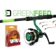 DELPHIN - Feederový set Prut Wasabi 3 m 100 g + Naviják ELIXIR 3T + Vlasec