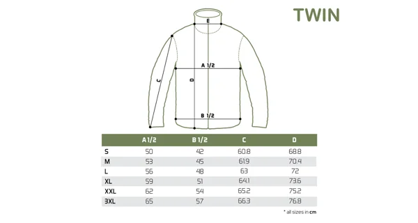 DELPHIN - Flísová bunda na zip TWIN vel. XL