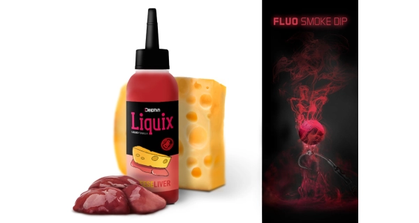 DELPHIN -  Fluo Dip D SNAX LiquiX 100 ml Sýr Játra