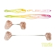 DELPHIN - Gumová nástraha TOXIN UVs 8 cm 2 g 8 ks Redface