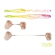 DELPHIN - Gumová nástraha TOXIN UVs 8 cm 2 g 8 ks Redface