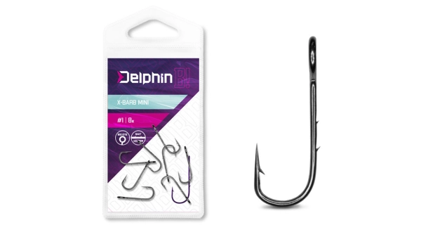 DELPHIN - Háček na čeburašku B! X-BARB Mini vel. 6 8 ks