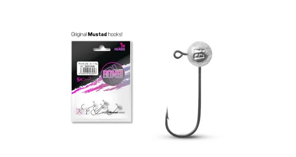 DELPHIN - Jigová hlava bez límečku Bomb! 3 g vel. 4/0 5 ks