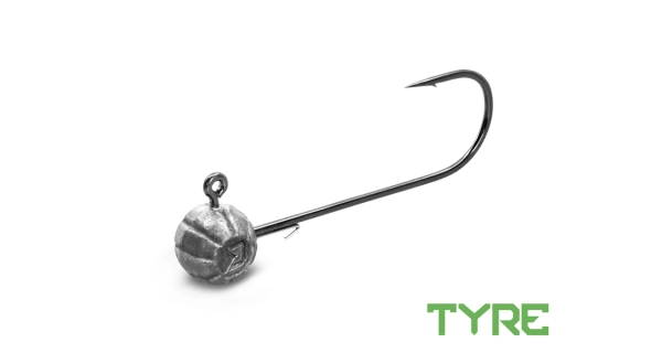 DELPHIN - Jigová hlava s držákem TYRE vel. 4/0 40 g 5 ks