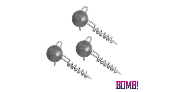 DELPHIN - Jigová hlavička Bomb! Twisto Jiger 15 g 3 ks