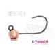 DELPHIN - Jigová hlavička T-AREA BL Wolframový jig měděný 5 ks vel. 6 0,9 g 4,6 mm