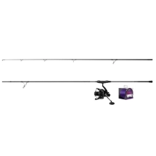 DELPHIN - Kaprařský set Prut CorsaBLACK NERO 3,6 m 3 lb 2 díly + Naviják 8T + Vlasec 0,30 mm