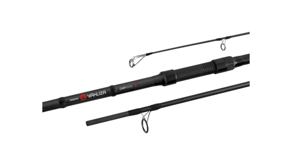 DELPHIN - Kaprářský Set Prut Yakuza 3,6 m 3 lb 3 díly + Naviják 6T