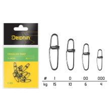 DELPHIN - Karabinky Crosslock Snap C-03 BN 10 ks vel. 00